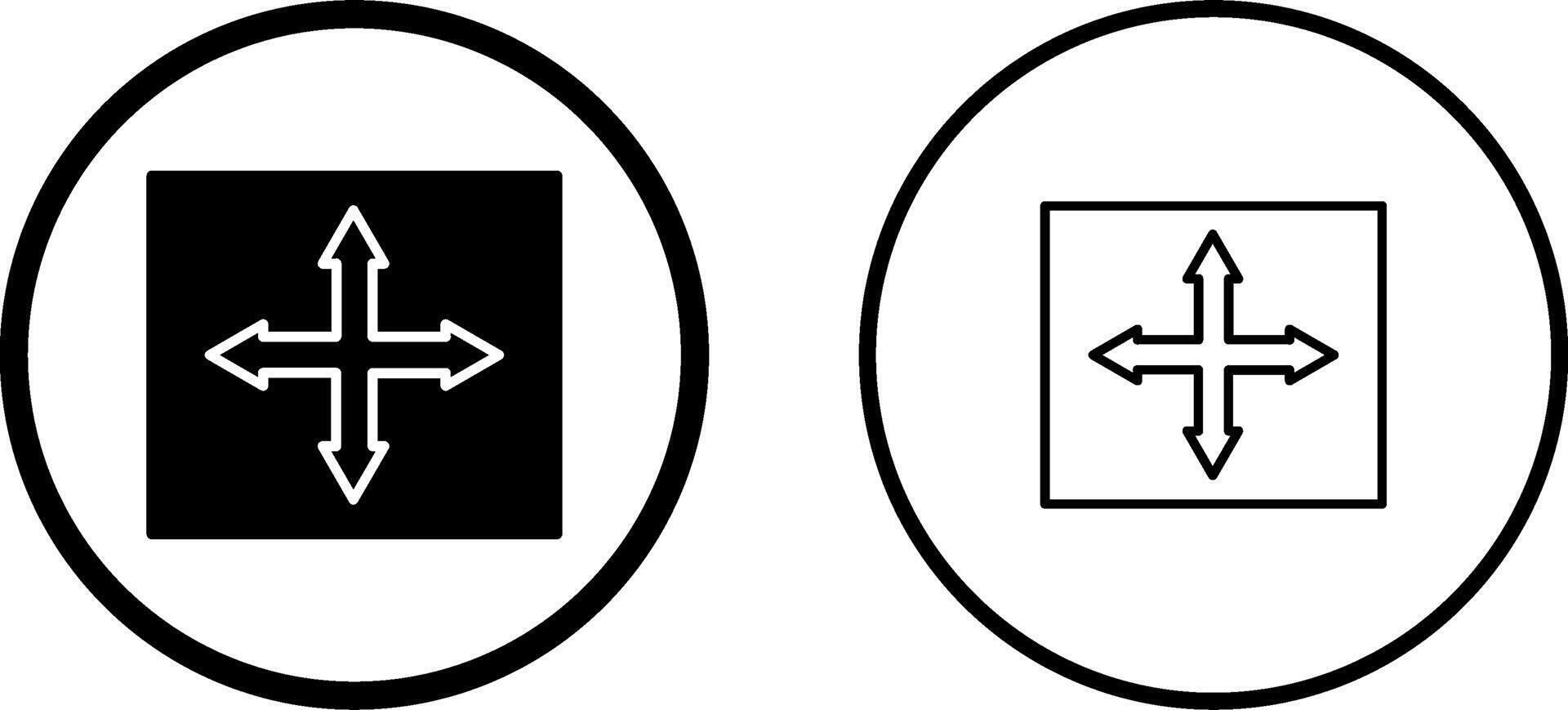 icône de vecteur de directions