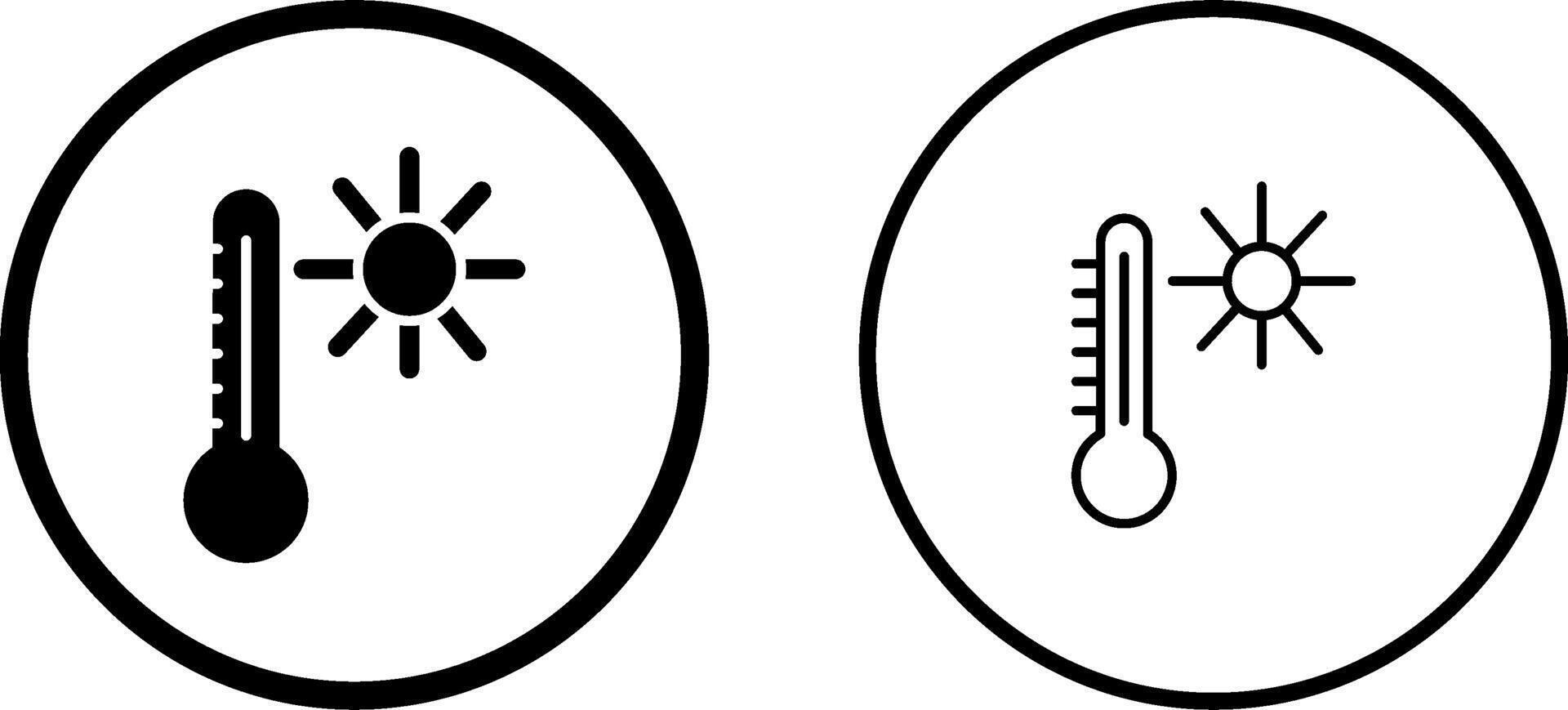 icône de vecteur de température