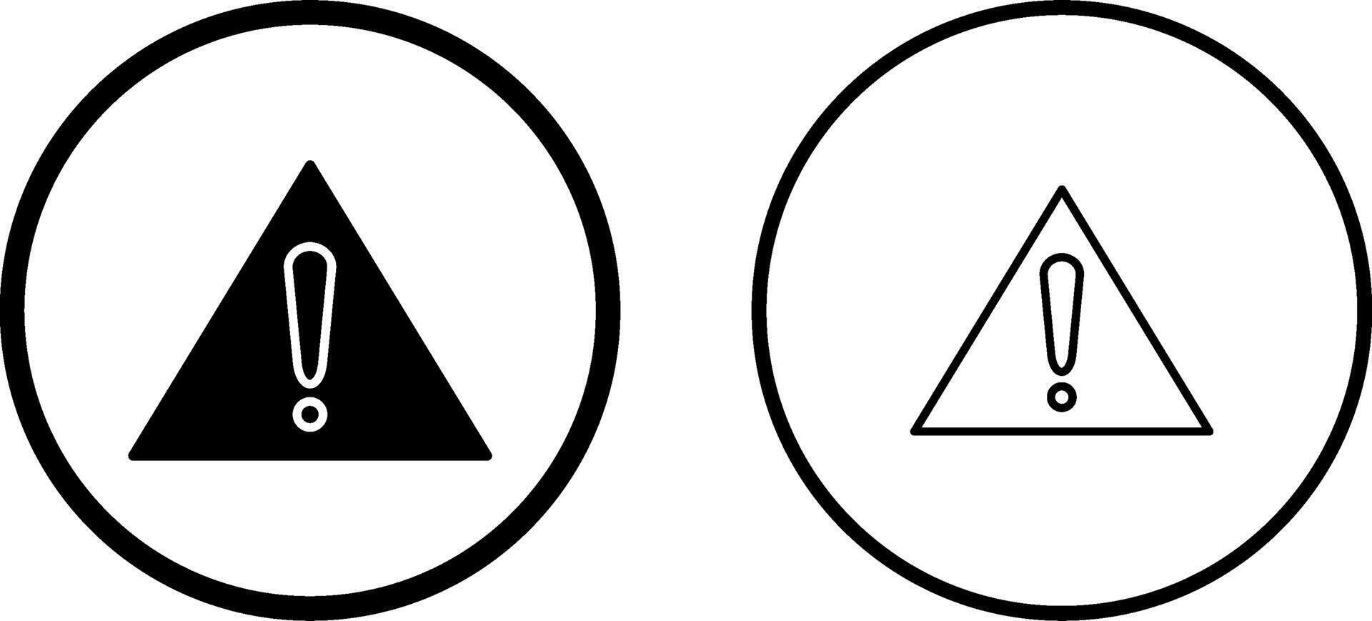 icône de vecteur de signe de prudence