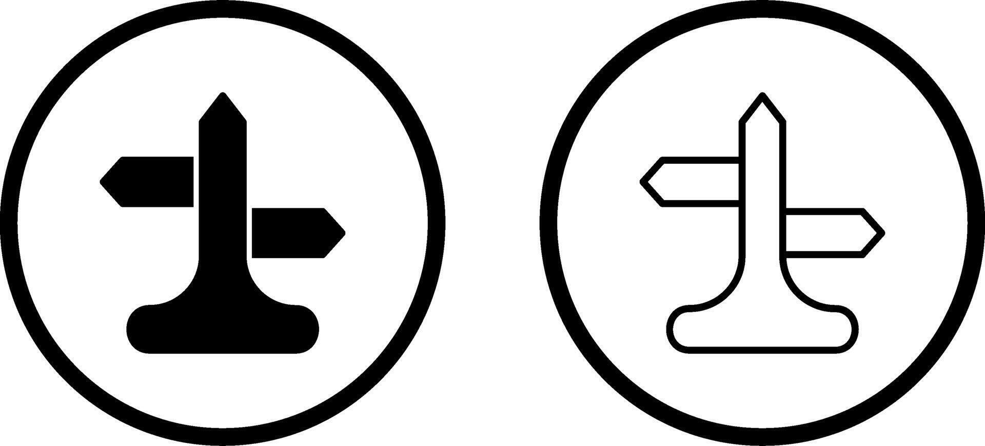 icône de vecteur de directions