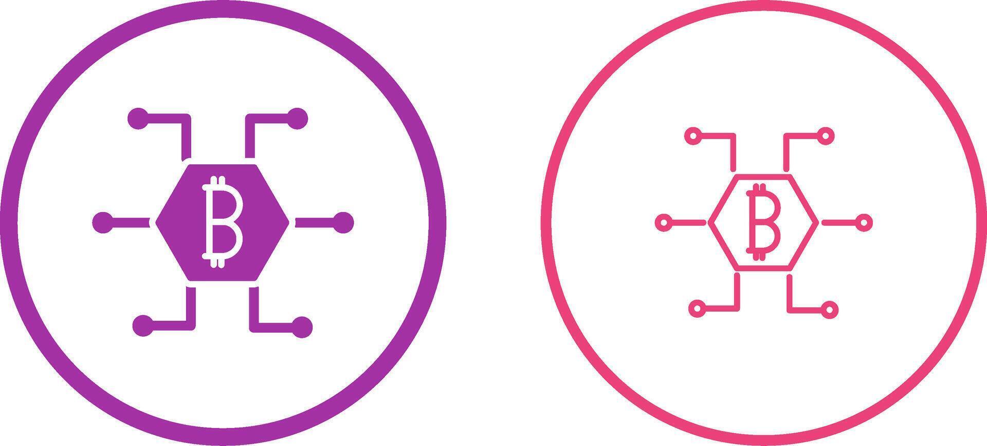 icône de vecteur de bitcoin