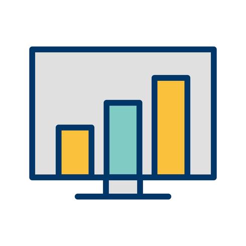 Icône de vecteur de statistiques