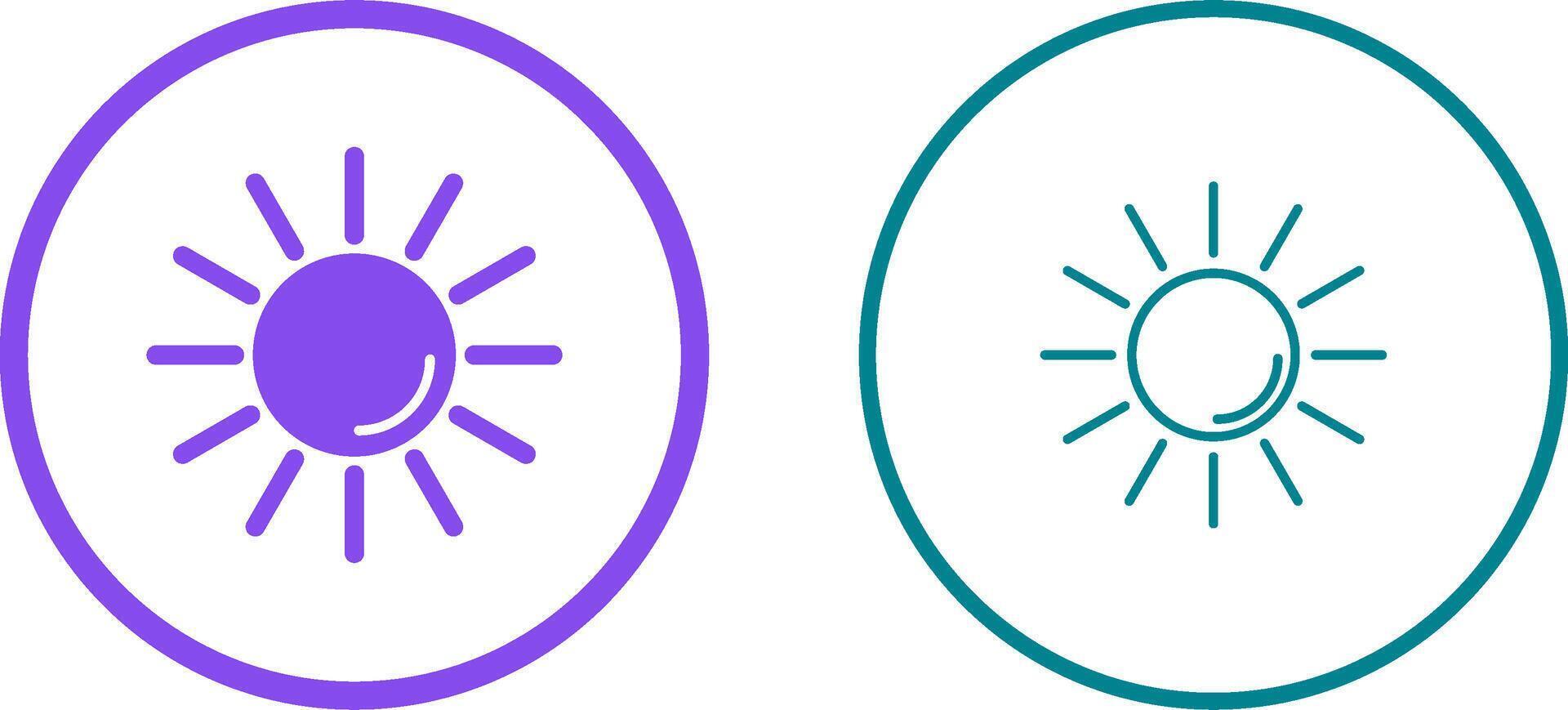 icône de vecteur de rayonnement uv