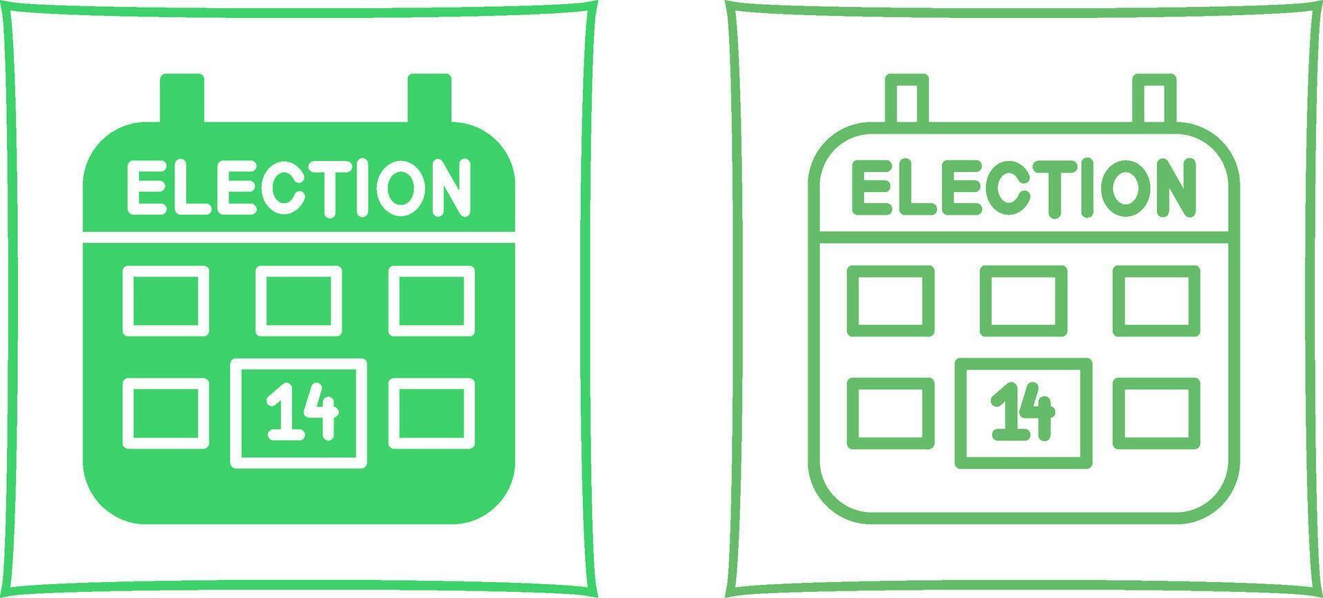 icône de vecteur de jour d'élection