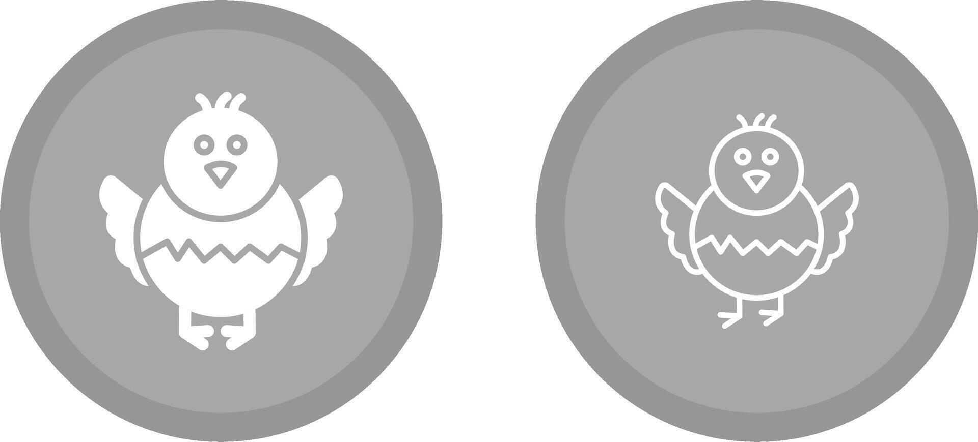 icône de vecteur de poussin