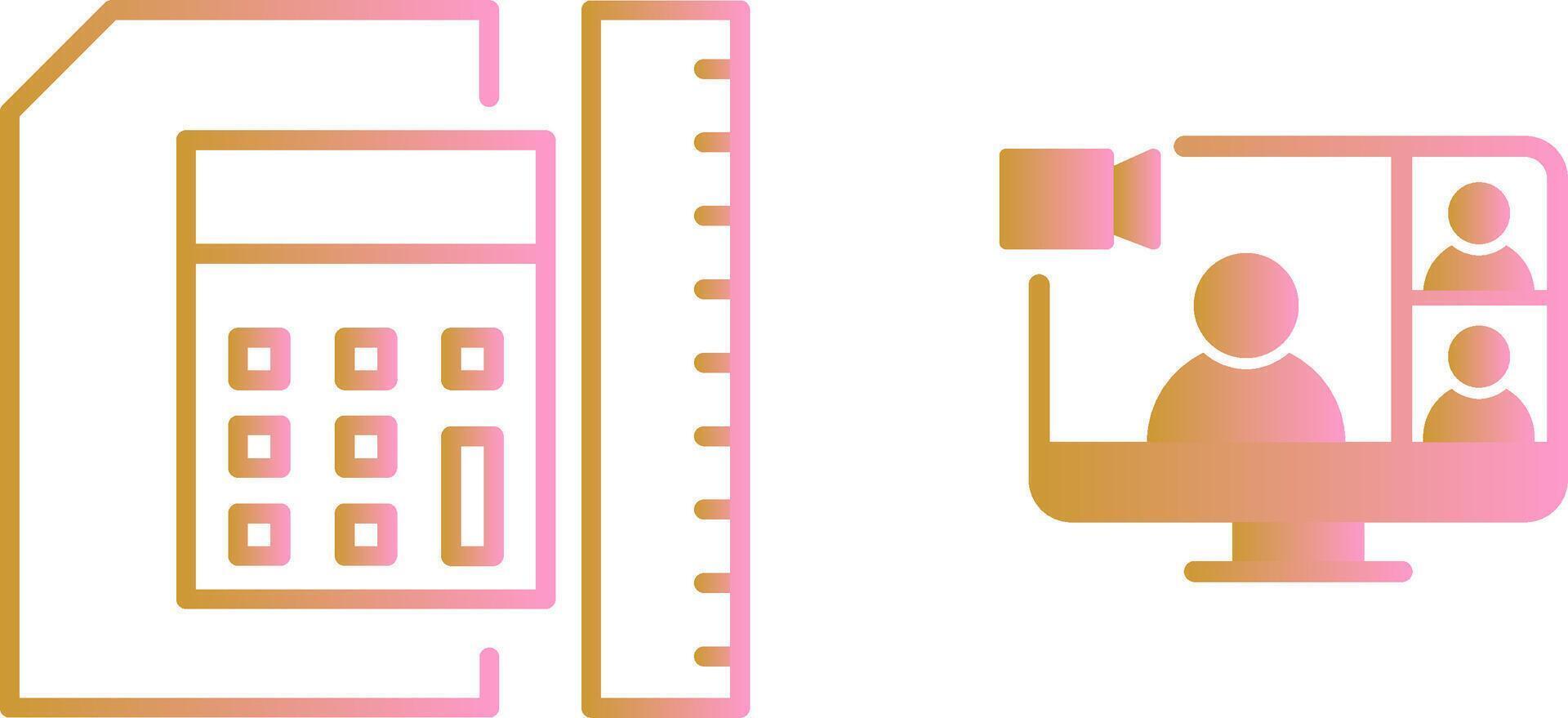 icône de vecteur de vidéoconférence