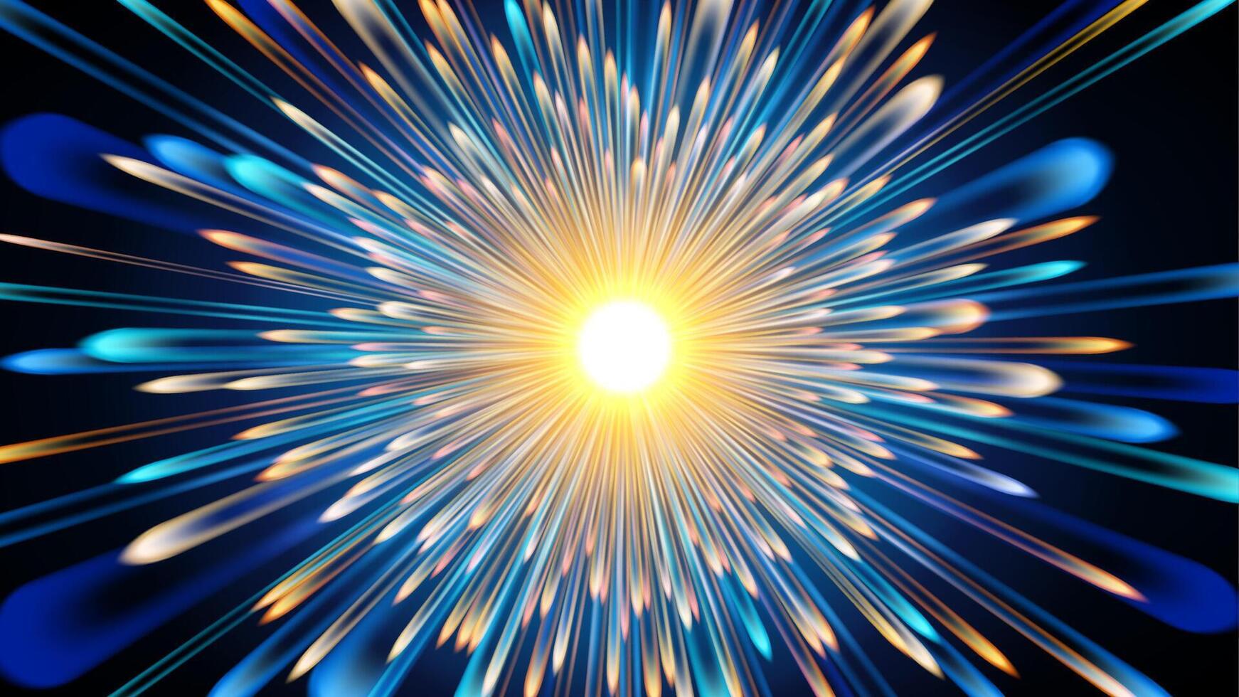 lumière explosion effet, vecteur illustration