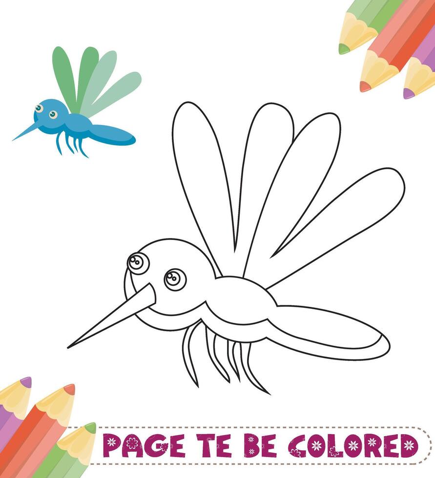 livre de coloriage animaux mignons vecteur