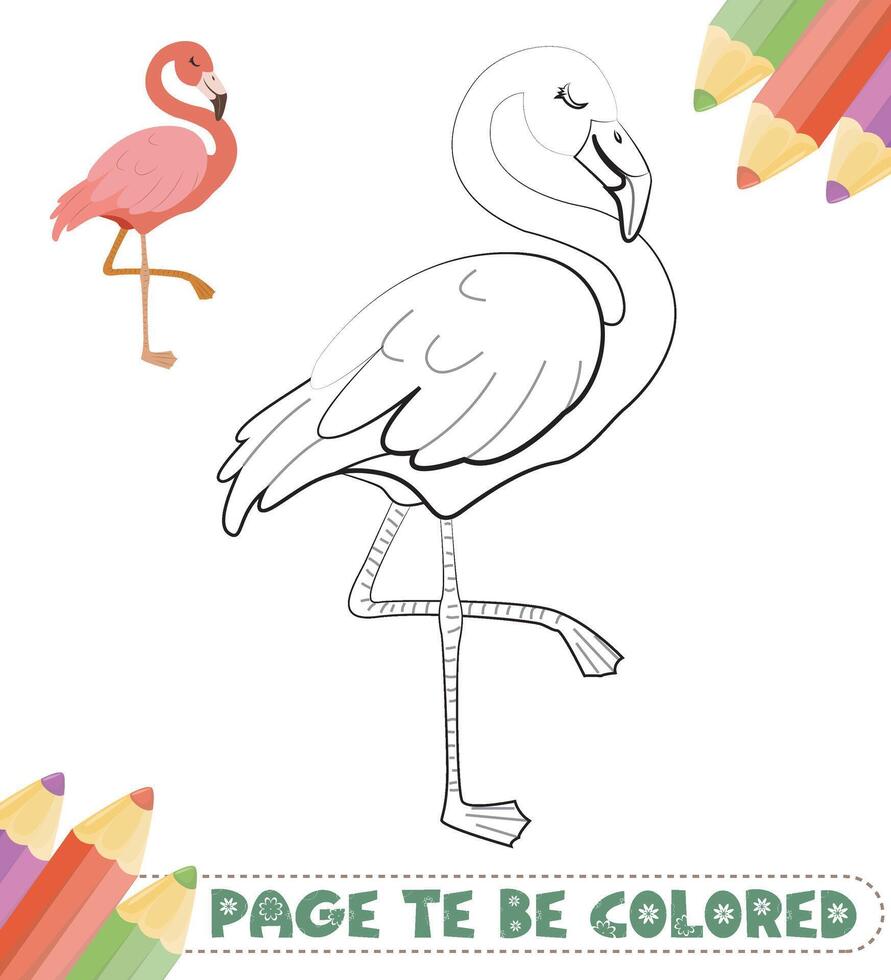 livre de coloriage animaux mignons vecteur