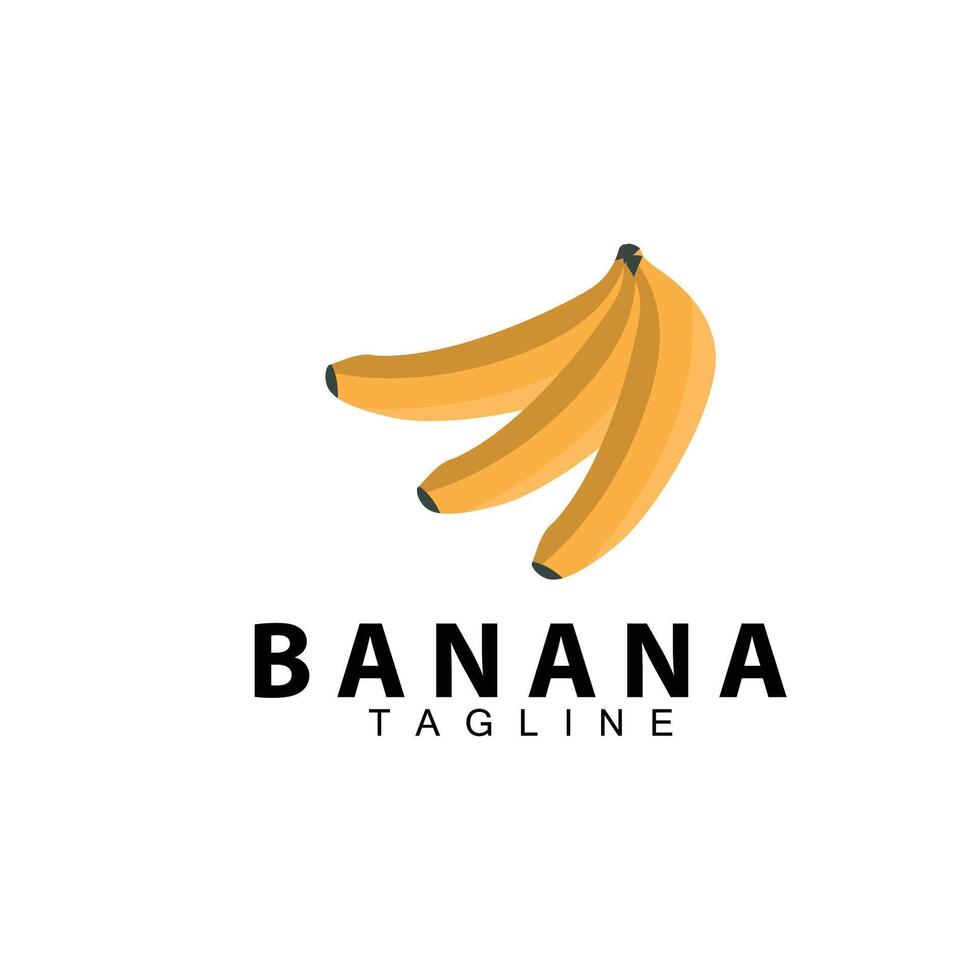 banane logo conception Frais plantation agriculteur banane fruit vecteur silhouette modèle illustration