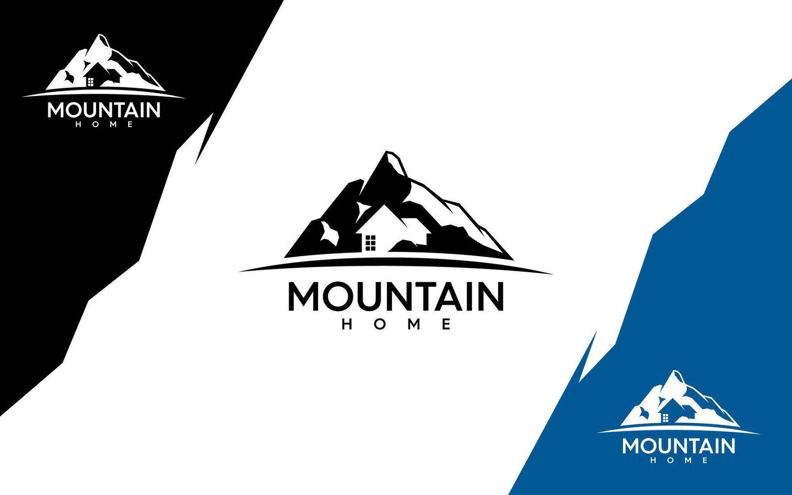 Accueil Montagne moderne logo vecteur