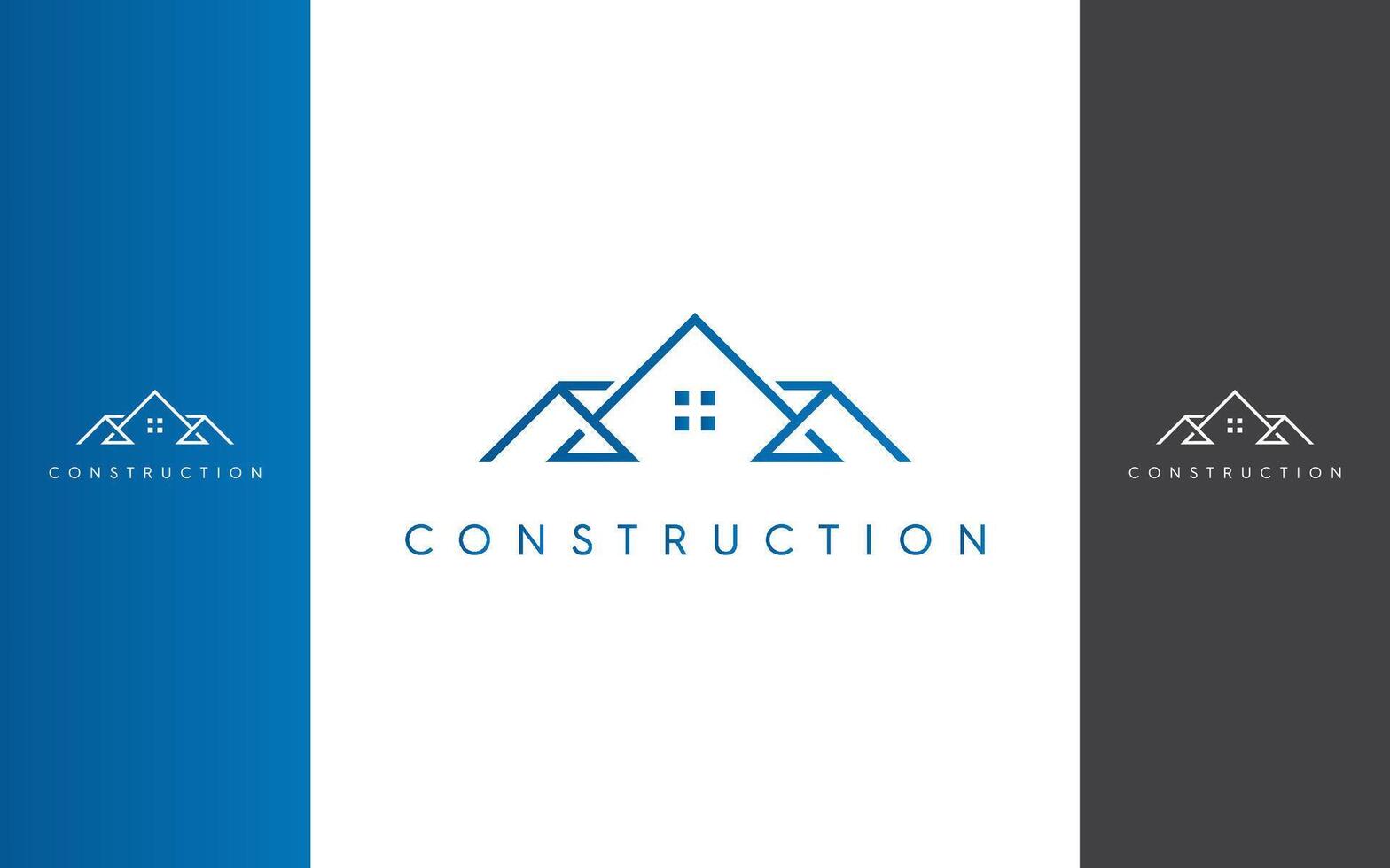 Accueil construction Facile logo conception vecteur