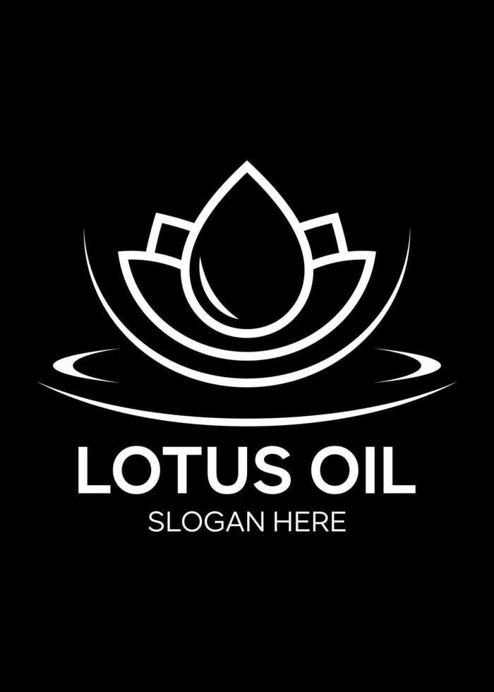 lotus pétrole idée vecteur logo conception
