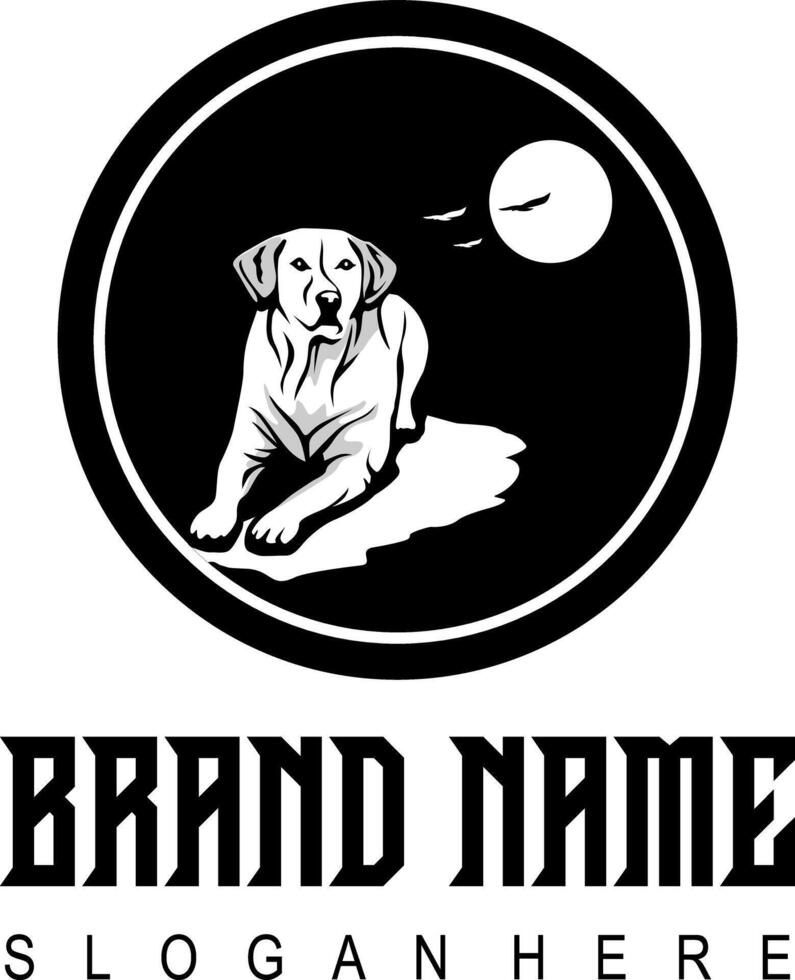 fidèle chiens vecteur logo conception