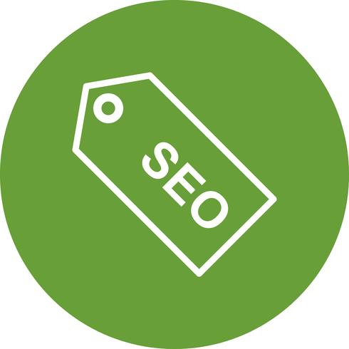 Icône de vecteur SEO Tag