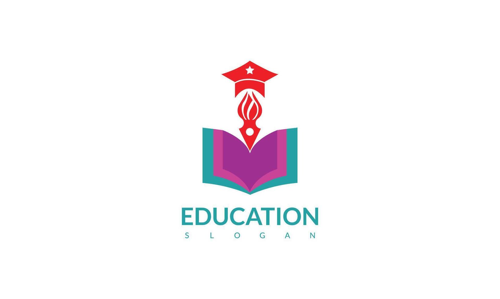 éducation logo symbole. moderne logo conception avec livre icône et économique graphique vecteur