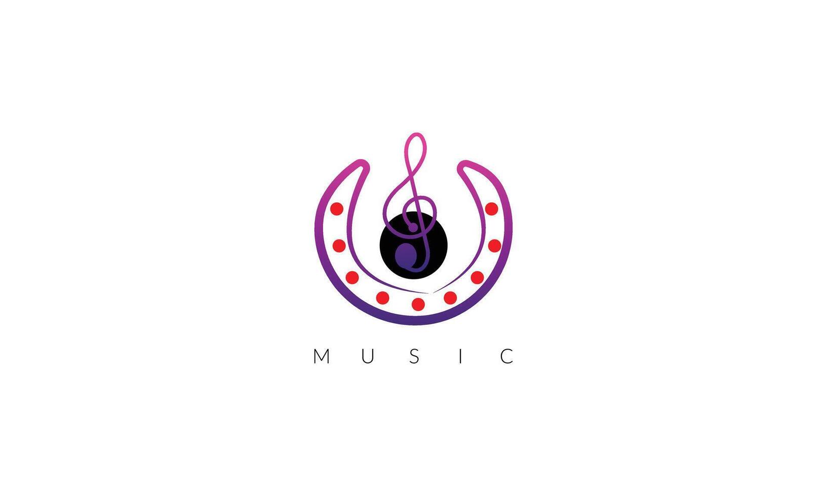 notre la musique logo capture le essence de rythme et mélodie avec ses lisse et moderne conception. vecteur