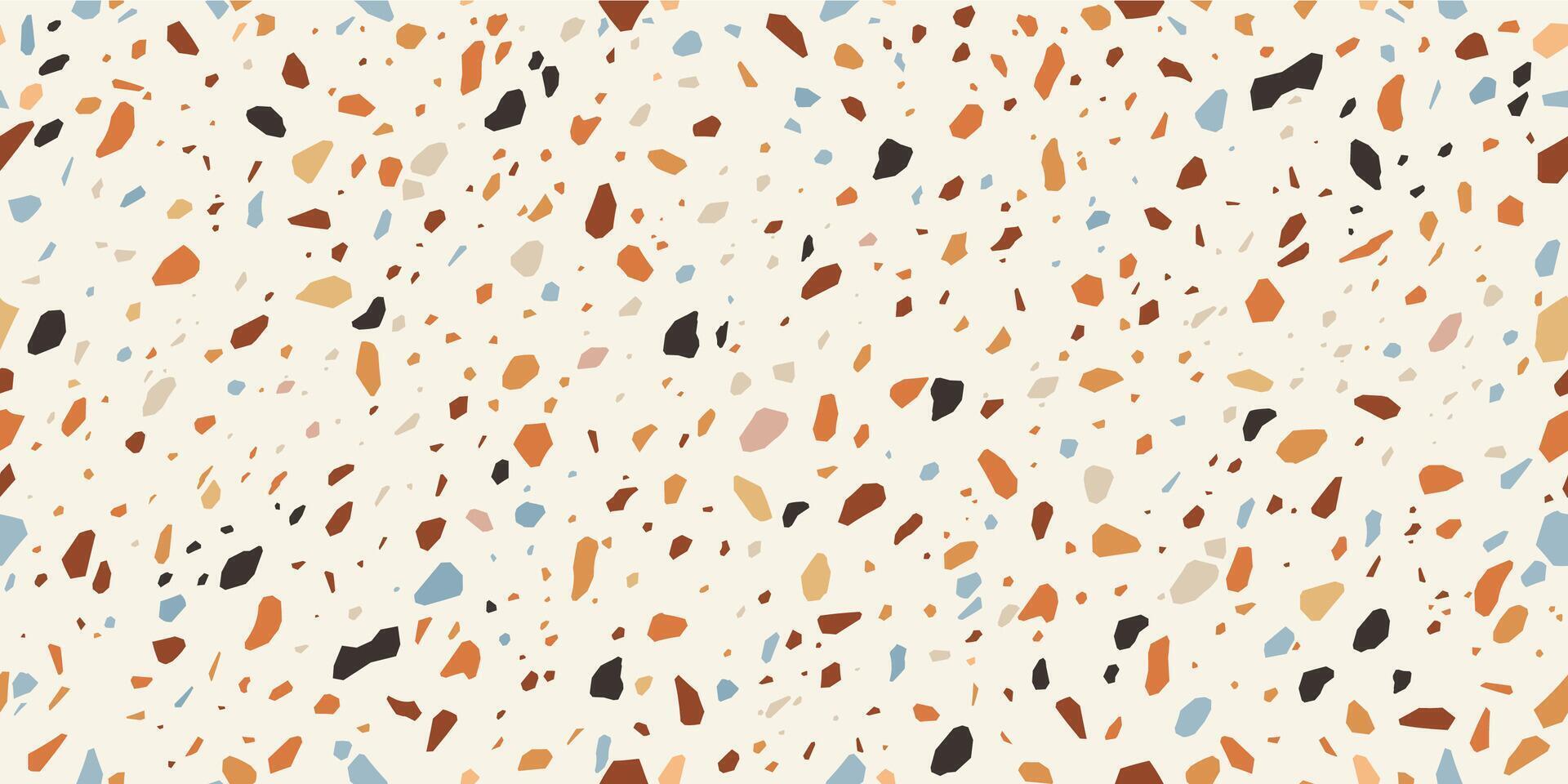 terrazzo mosaïque tuile modèle, marbre sol texture vecteur