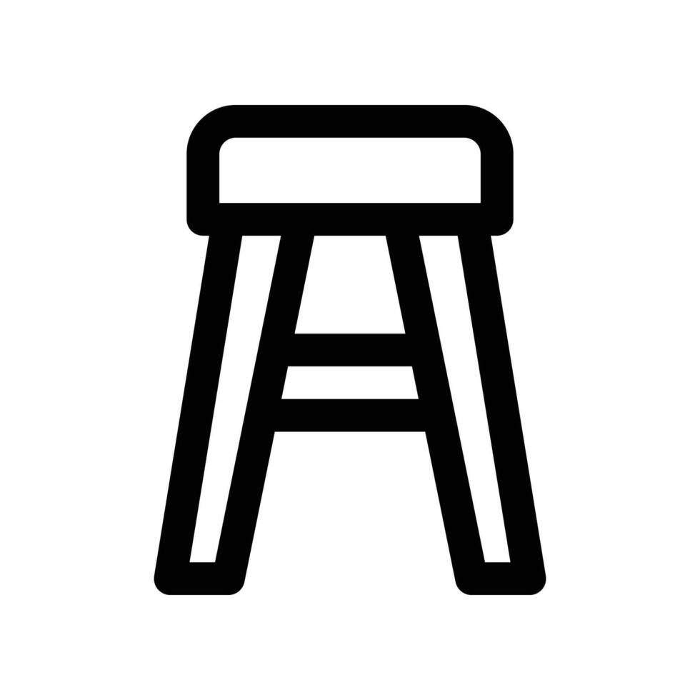 tabouret icône. vecteur ligne icône pour votre site Internet, mobile, présentation, et logo conception.