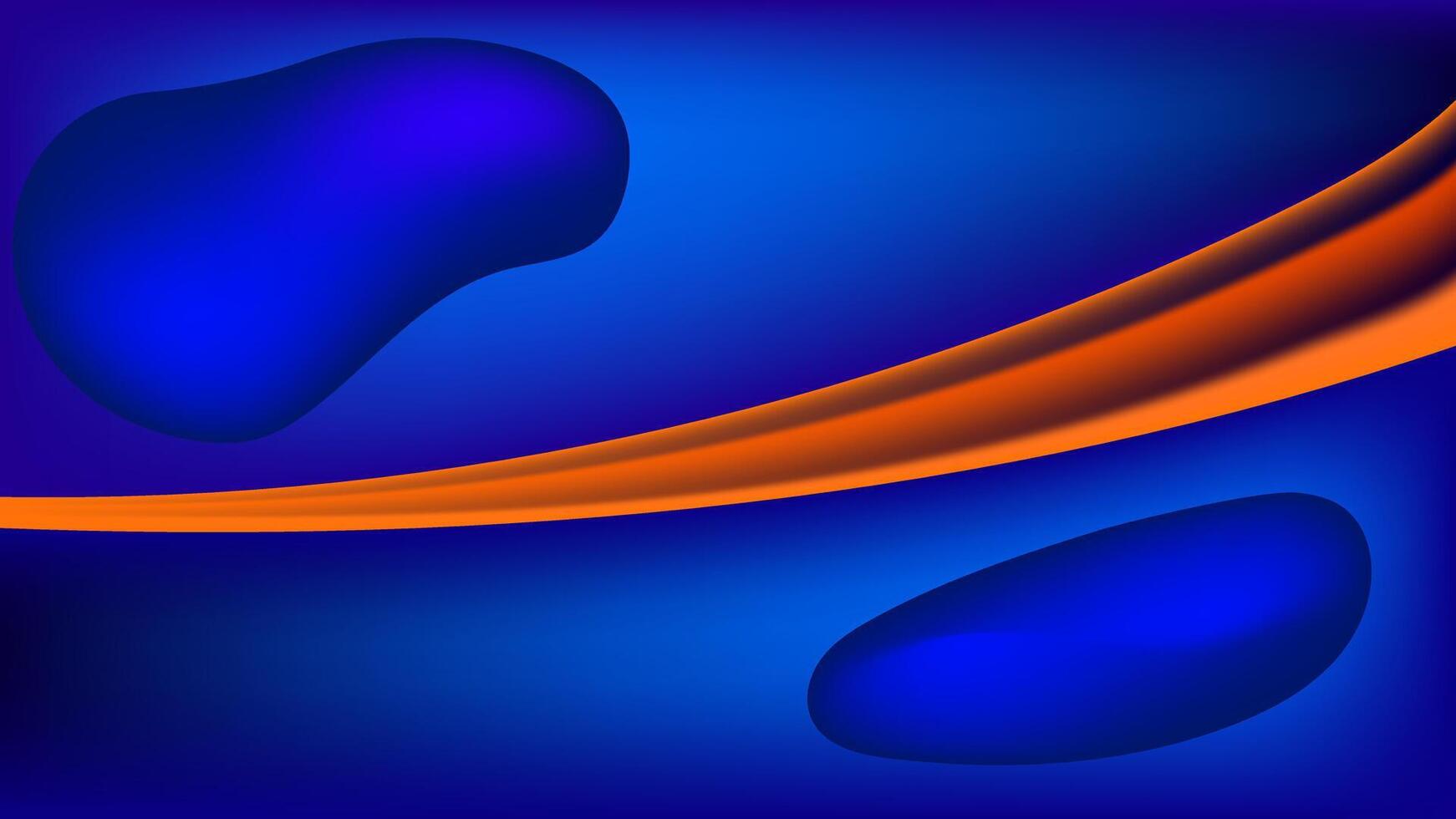 abstrait Contexte élégant pente engrener bleu Orange lisse liquide Couleur conception vecteur modèle bien pour moderne site Internet, fond d'écran, couverture conception