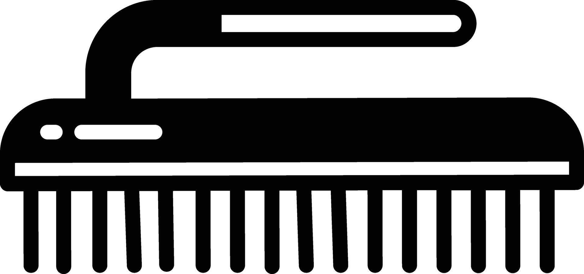 brosse glyphe et ligne vecteur illustration