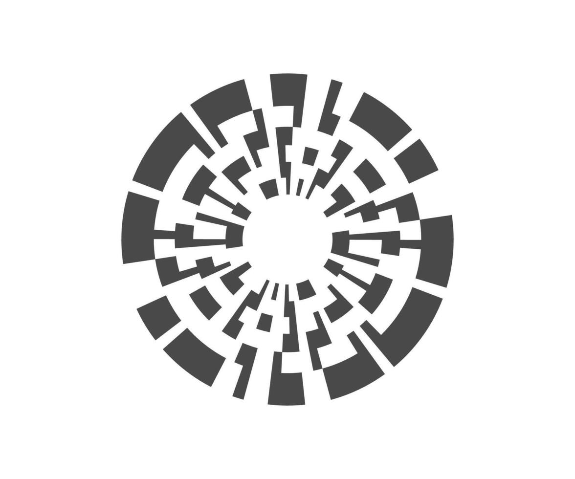 logo cercle abstrait vecteur