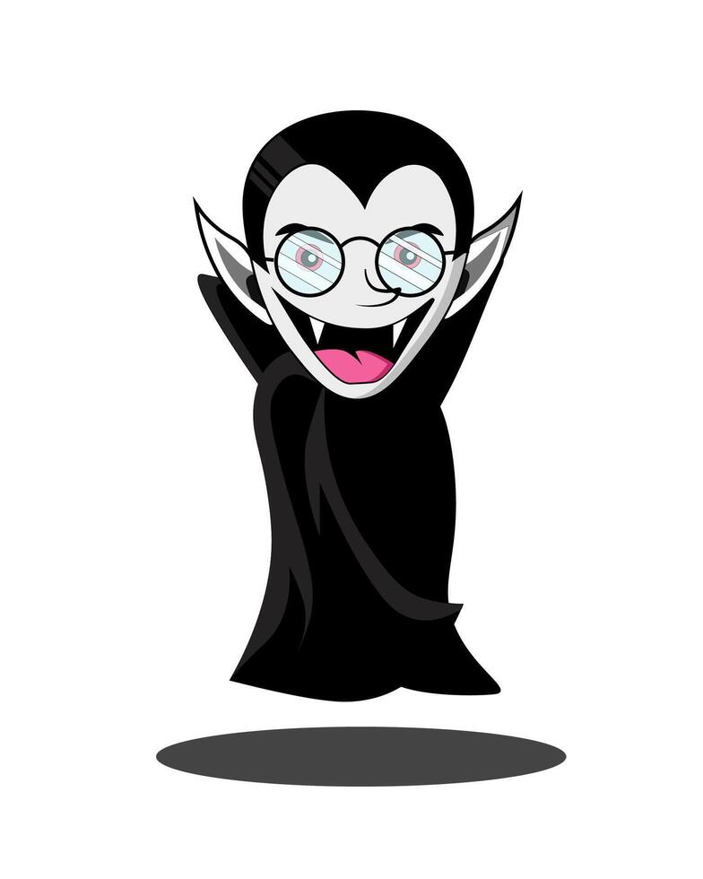 vampire dessin animé Halloween vecteur