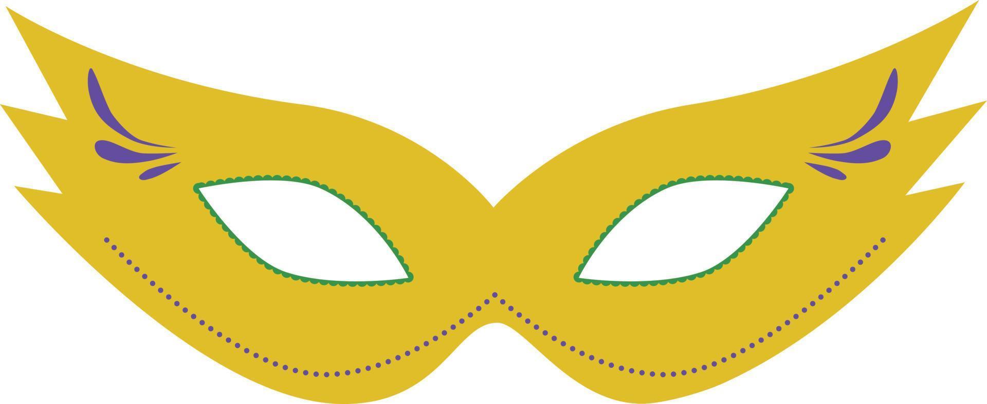 icône du design plat masque de carnaval vecteur