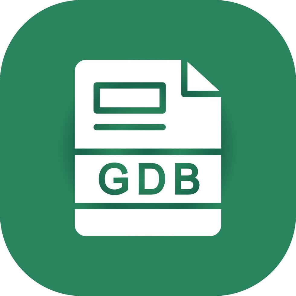 gdb Créatif icône conception vecteur