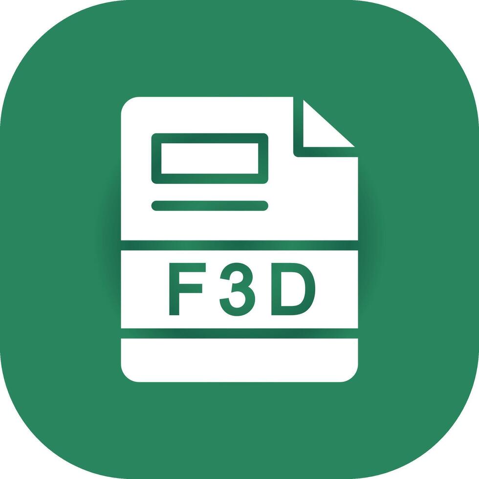 f3d Créatif icône conception vecteur