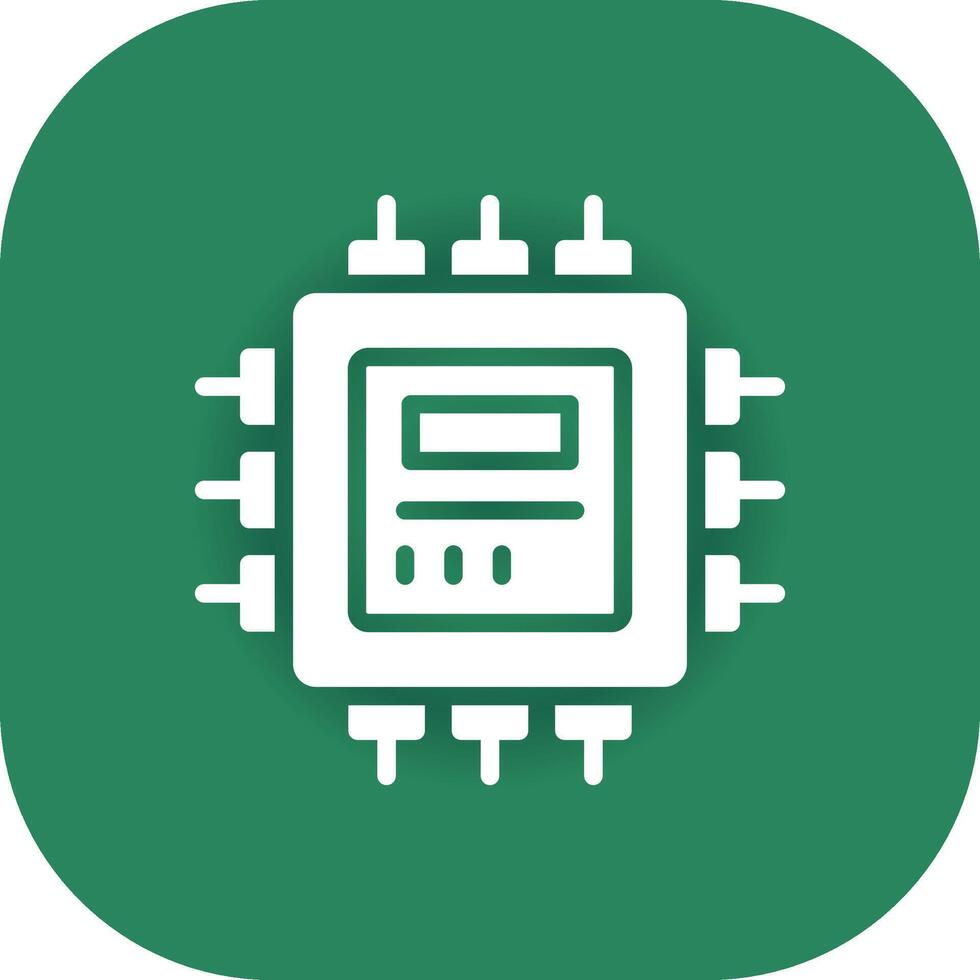 conception d'icône créative cpu vecteur