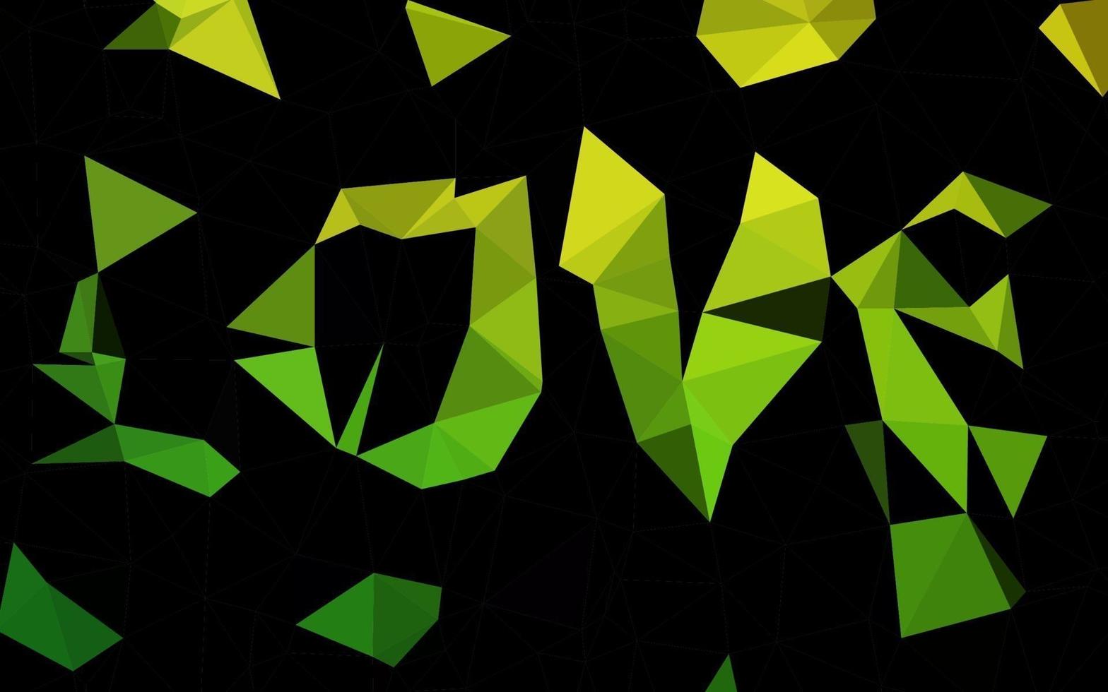 couverture low poly vecteur vert clair.