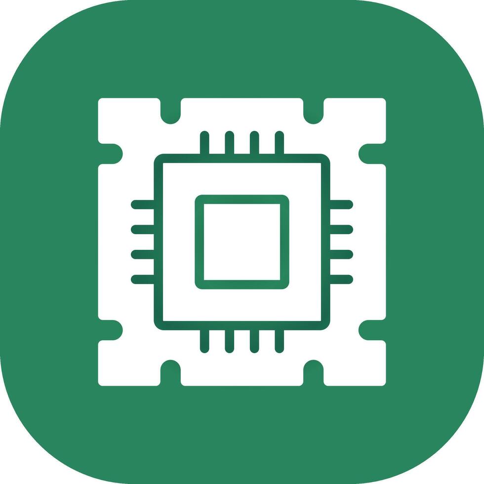 conception d'icône créative de processeur vecteur