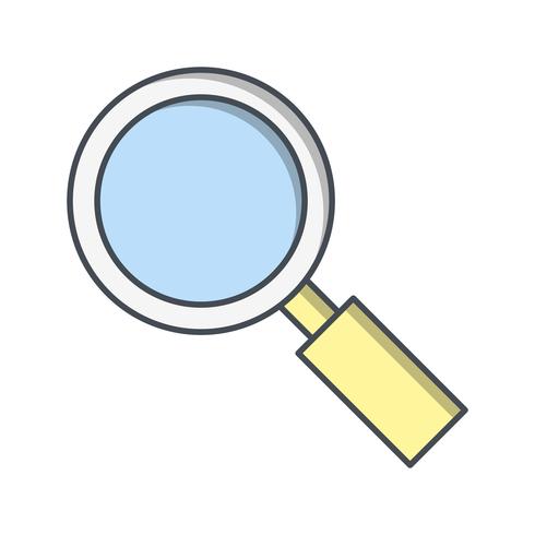 Loupe Icône Vector Illustration