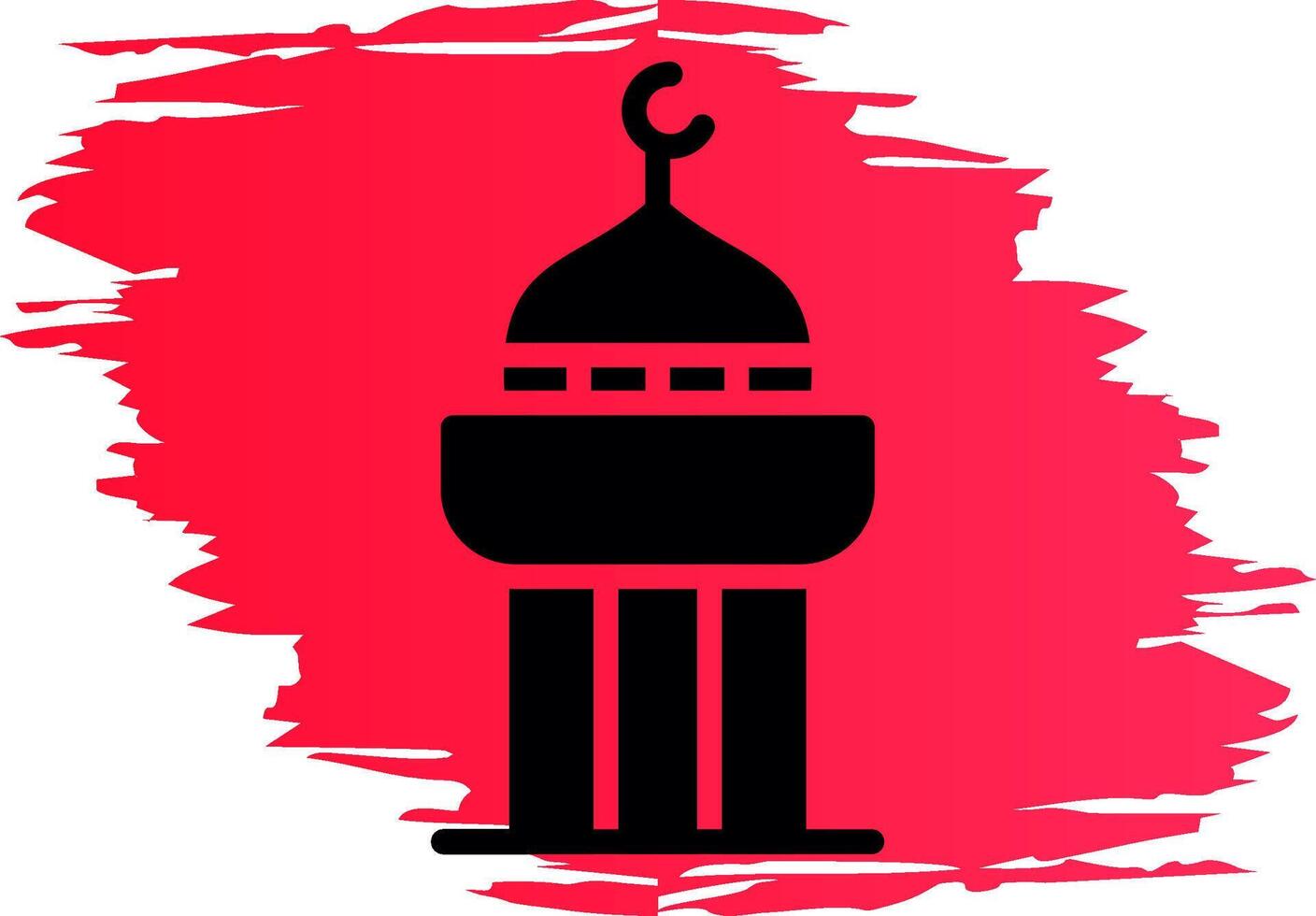 conception d'icône créative minaret vecteur