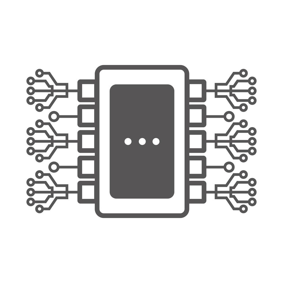 structure de circuit électronique vecteur