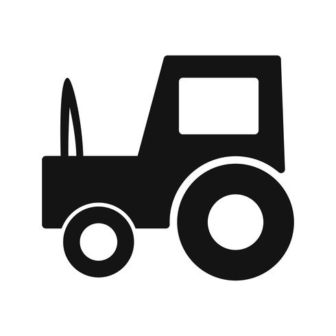 Icône de tracteur de vecteur