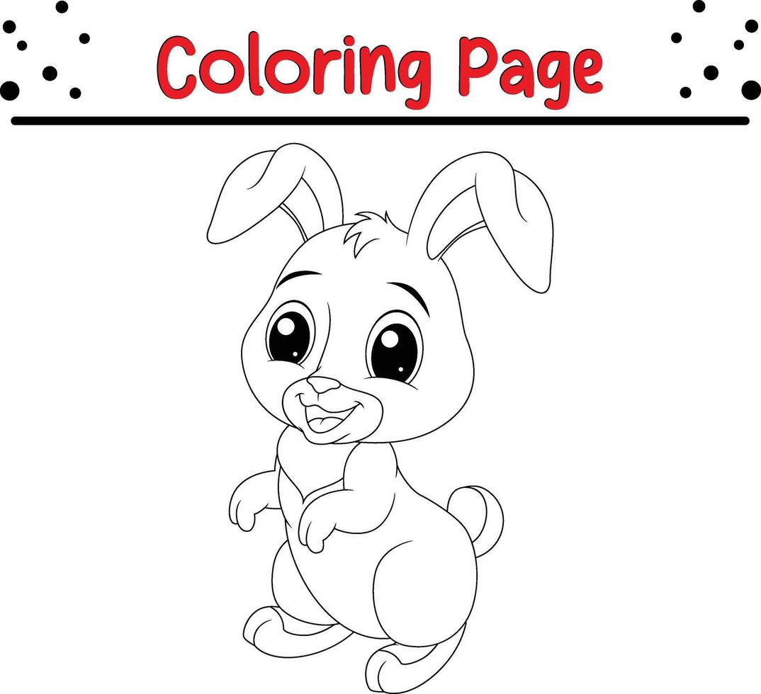 mignonne animal coloration page pour des gamins vecteur