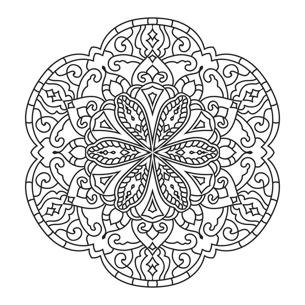 mandala pour adulte coloration livre vecteur