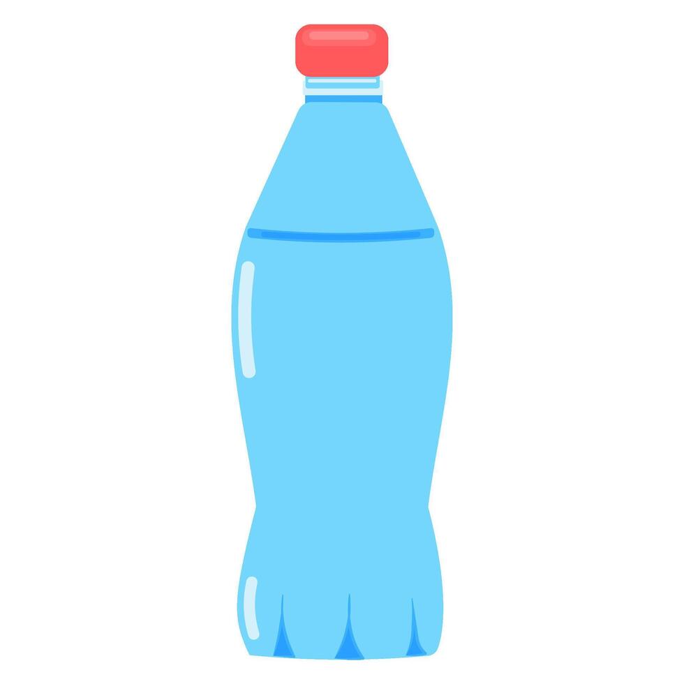 Plastique bouteille avec cool rafraîchissant l'eau vecteur