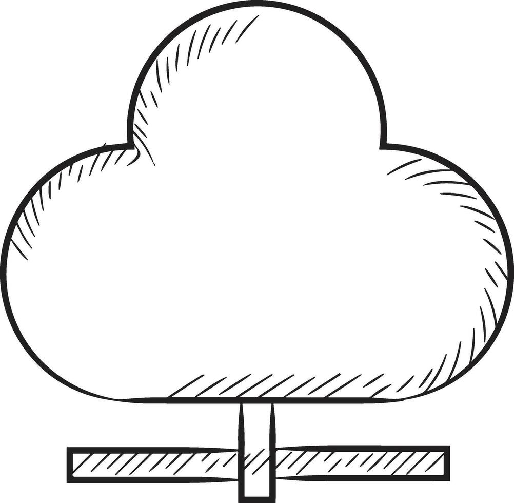 nuage icône symbole vecteur image. illustration de le hébergement espace de rangement conception image