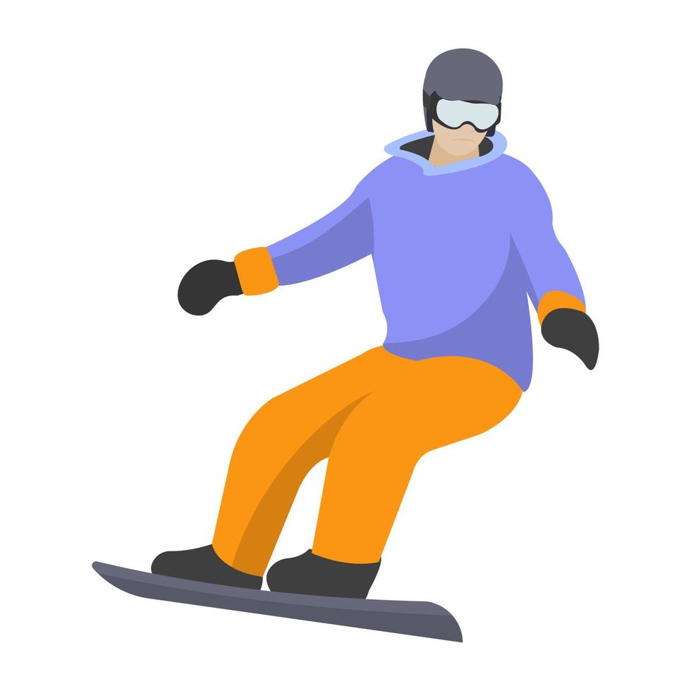 concepts de snowboard à la mode vecteur