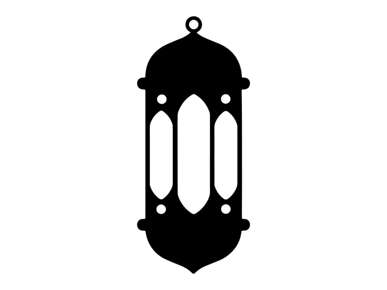 lanterne silhouette ramadhan kareem Contexte vecteur