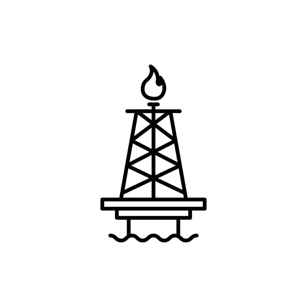 schiste argileux gaz plate-forme icône vecteur