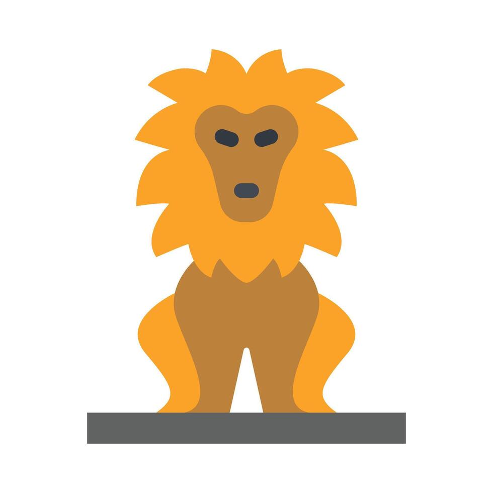 Lion vecteur plat icône conception vecteur plat icône conception