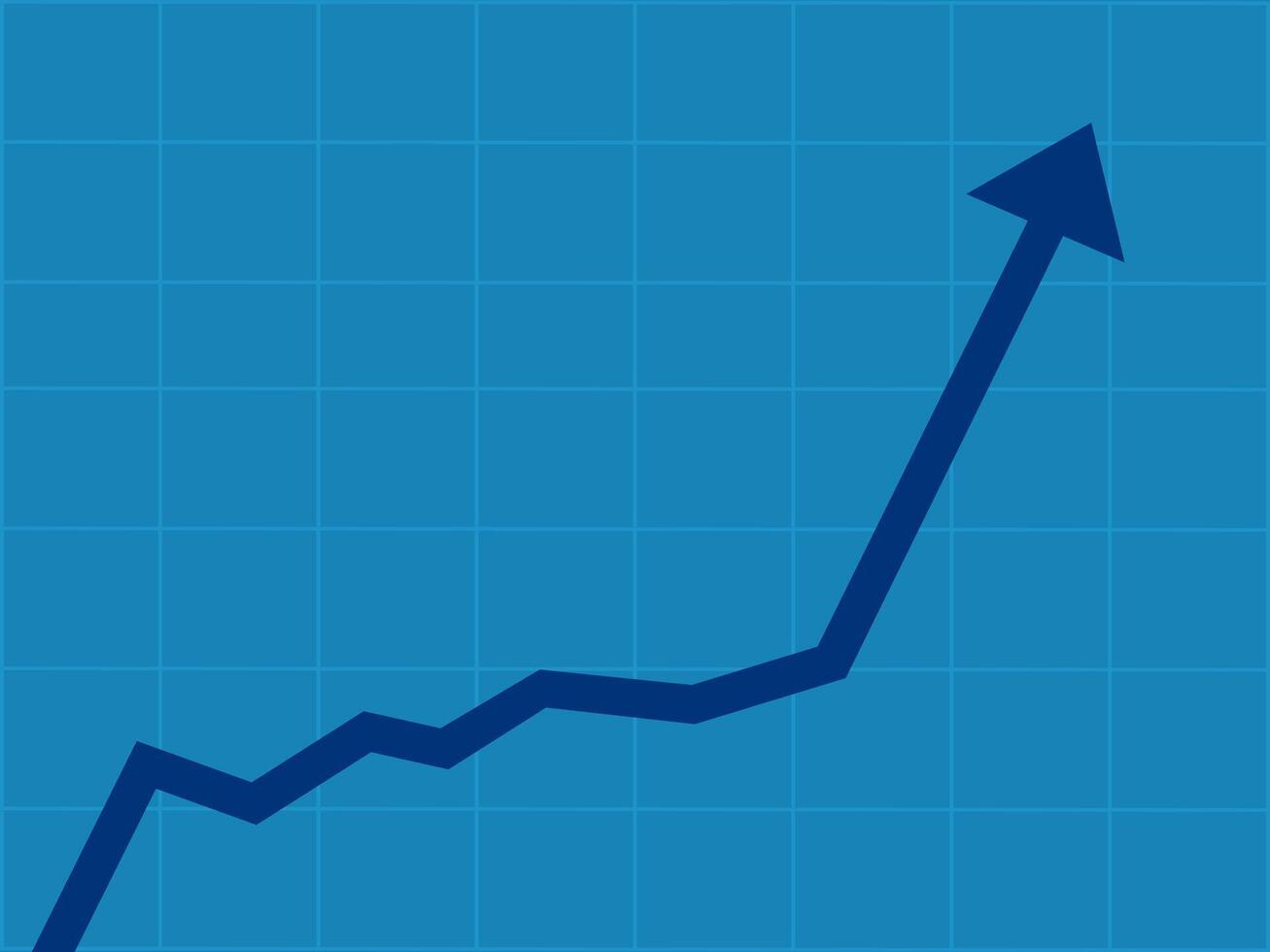 croissance concept. affaires en hausse graphique vecteur