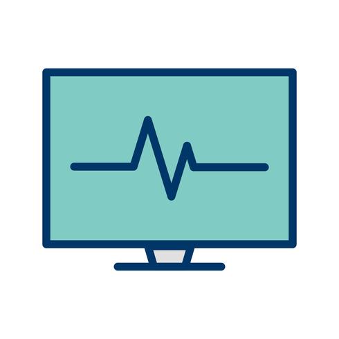 Icône de vecteur ECG