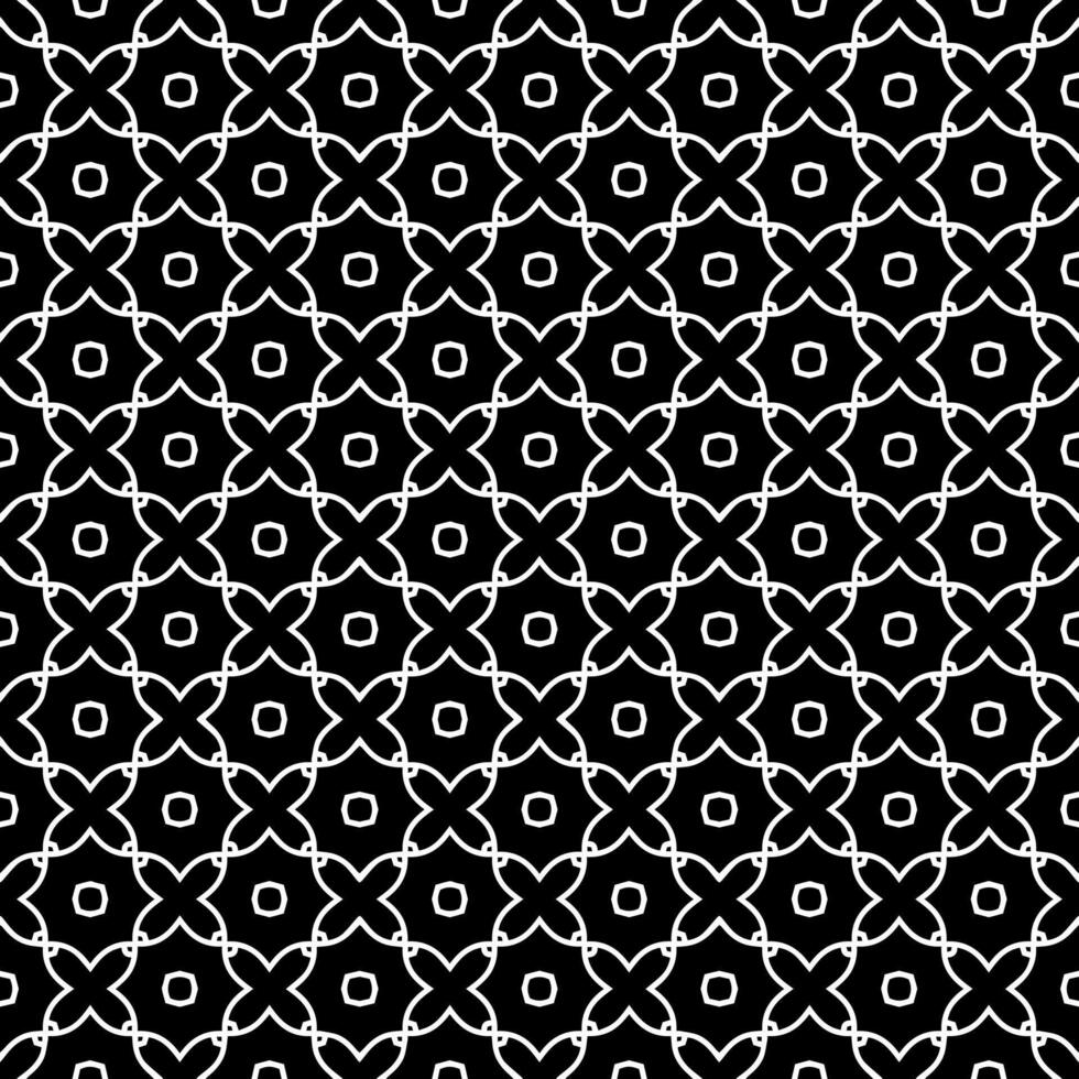 motif abstrait sans couture noir et blanc. arrière-plan et toile de fond. conception ornementale en niveaux de gris. vecteur