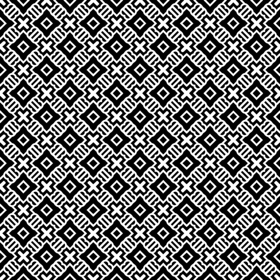 motif abstrait sans couture noir et blanc. arrière-plan et toile de fond. conception ornementale en niveaux de gris. vecteur