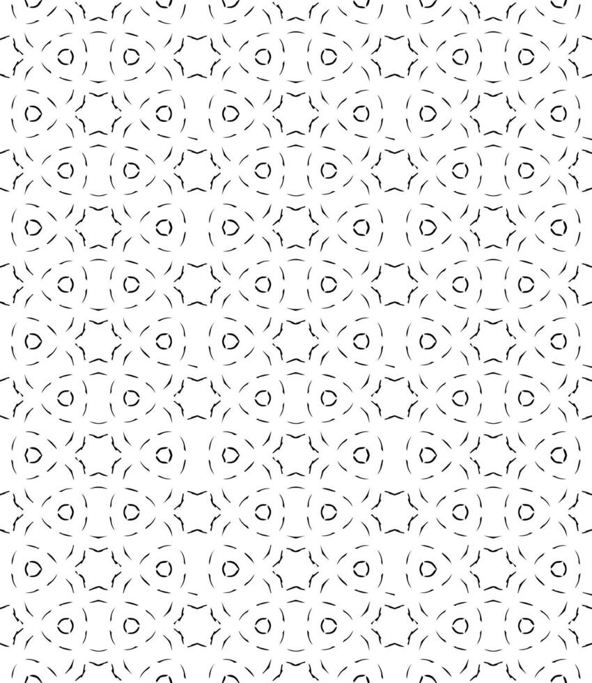 motif abstrait sans couture noir et blanc. arrière-plan et toile de fond. conception ornementale en niveaux de gris. vecteur